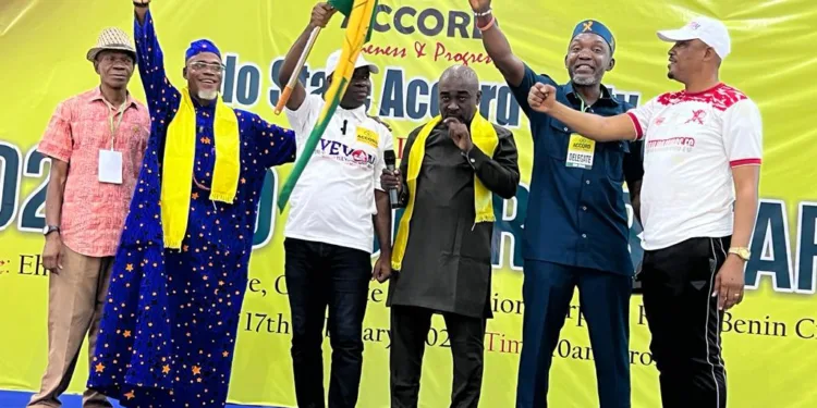 Edo Guber: Comrade Iyere, Dr. Enabulele Win Accord Party Primary Election