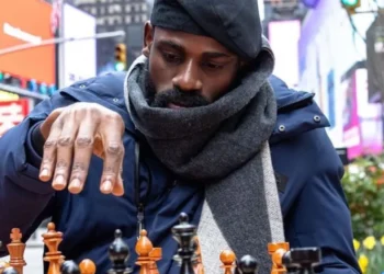 Tunde Onakoya, A Nigerian Chess Master In Times Square