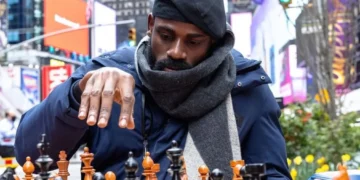 Tunde Onakoya, A Nigerian Chess Master In Times Square