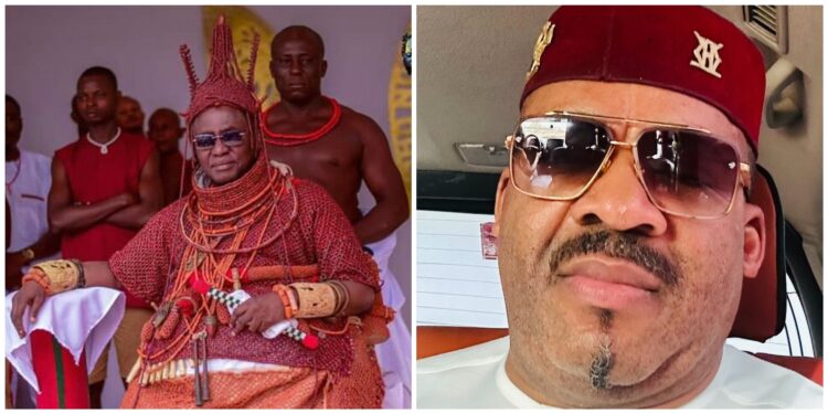 Dr Enabulele Extols Oba of Benin Over Returned Artefacts, Says It’s Time For Edolites To Appreciate The Monarchy - Dr. Bright Enabulele, the Accord Party Candidate for Edo State gubernatorial forthcoming election, has extended his warm congratulations to the revered Oba of Benin, Oba Ewuare II, following the successful repatriation of two significant artefacts from Germany. Dr Enabulele Extols Oba of Benin Over Returned Artefacts, Says It’s Time For Edolites To Appreciate The Monarchy
