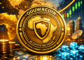 “Digital illustration of OduwaCoin, Africa-focused blockchain cryptocurrency for payments and financial inclusion.”