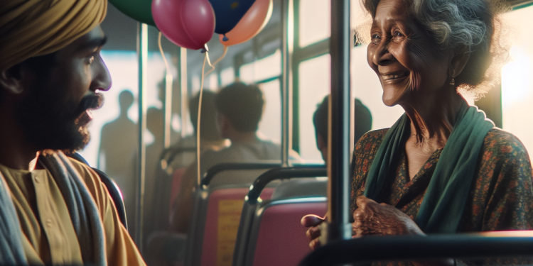 Viral Bus Video of Elderly Mother Promoting Son’s Balloon Business Wins Hearts Online - March 14, 2026